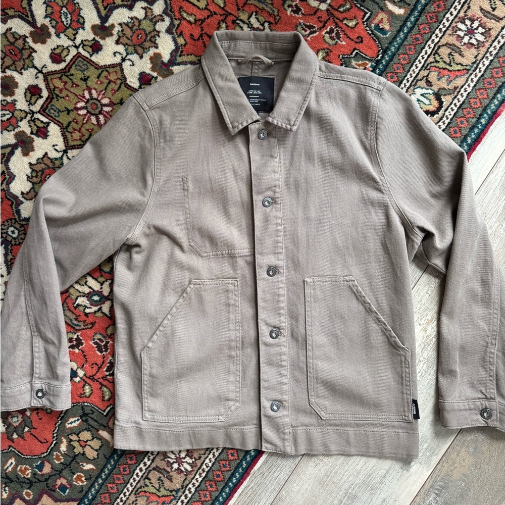 Finisterre Women’s Yarrel Chore Jacket Organic Cotton - Woodsmoke US 8 EU 40